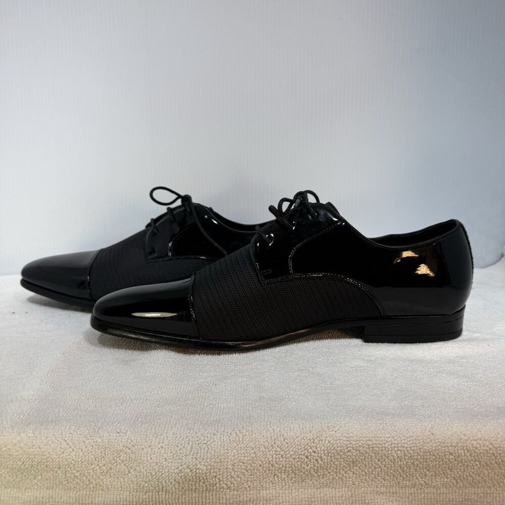 Stacy Adams Pharoah Cap Toe Oxford Shoes Wedding Prom Black Size 14 Wide